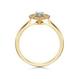 Pierścionek złoty z diamentami